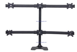 Hex Monitor Stand Free Standing Curved Arm