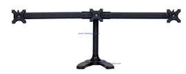 Triple Monitor Stand Free Standing Curved Arm